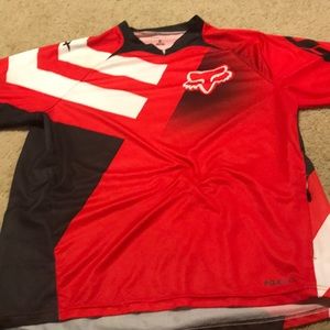 Fox Bike shirt size L with zipper pocket